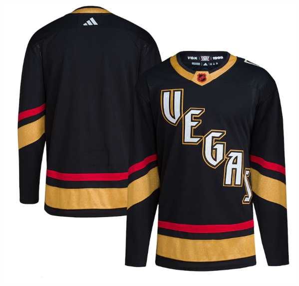 Men%27s Vegas Golden Knights Blank Black 2022-23 Reverse Retro Stitched Jersey Dzhi->vegas golden knights->NHL Jersey